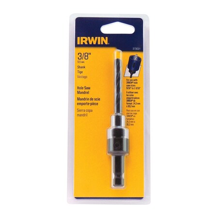Irwin Hole Saw Arbor 3/8" Hex 373001